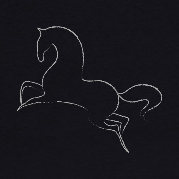 Horse Outline by Sandra Keller